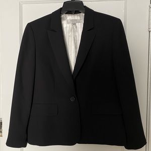 Black pencil dress with suit jacket